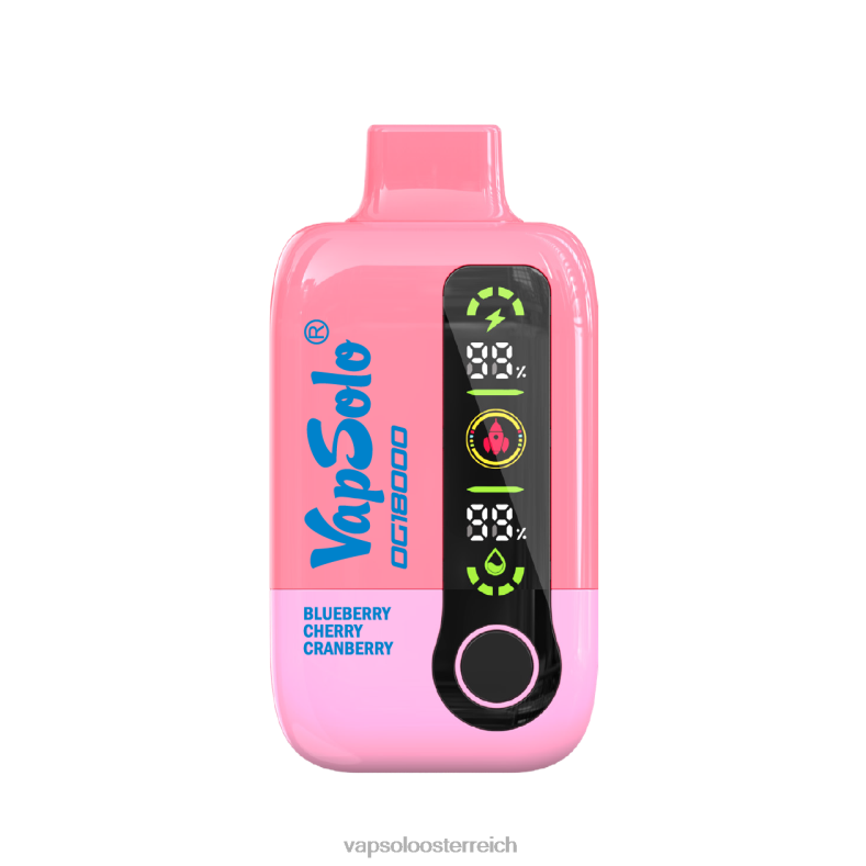 Vapsolo Preis - VapSolo DG18000 Einweg-Vapor Heidelbeere, Kirsche, Cranberry 40PL249