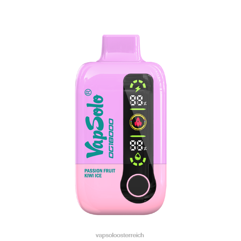 Vapsolo Österreich - VapSolo DG18000 Einweg-Vapor Passionsfrucht-Kiwi-Eis 40PL252