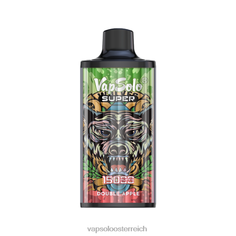 Vapsolo Preis - VapSolo SUPER Einweg-Vapor Doppelapfel 40PL217