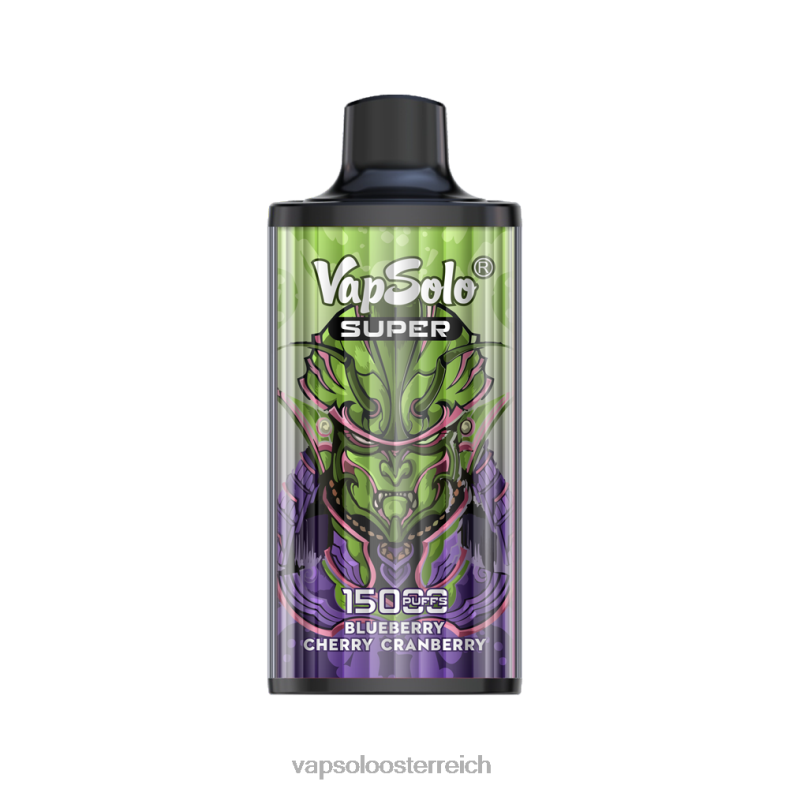Vapsolo Österreich - VapSolo SUPER Einweg-Vapor Heidelbeere, Kirsche, Cranberry 40PL216