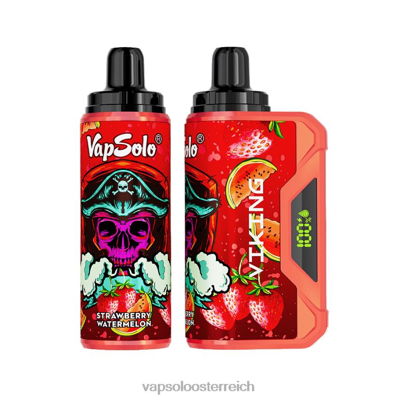 Vapsolo Kaufen - VapSolo VIKING Einweg-Vapor Erdbeerwassermelone 40PL246
