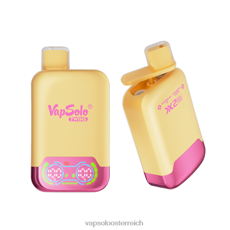 Vapsolo Geschmack - VapSolo TWINS Einweg-Vapor Wassermeloneneis und Erdbeermango 40PL235