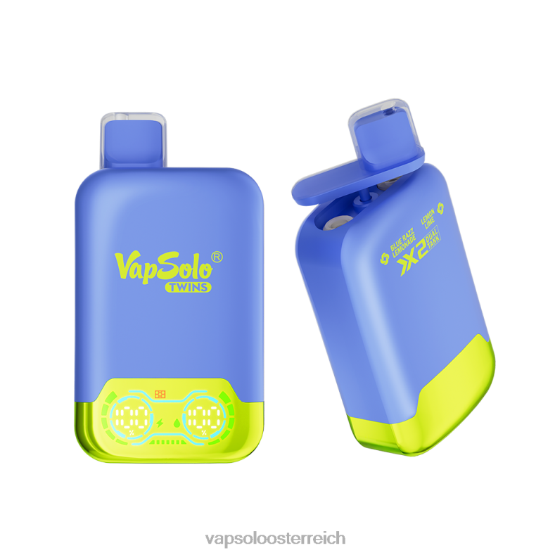 Vapsolo Kaufen - VapSolo TWINS Einweg-Vapor Blue Razz Limonade und Zitronenlimonade 40PL226